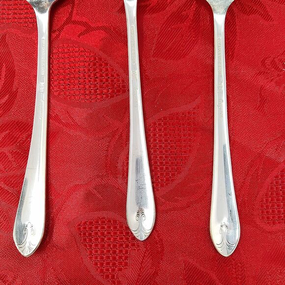 5 Serving 1940'S Wm ROGERS "EXQUISITE" Serving Pieces Silver Plated Beautiful - Picture 14 of 16